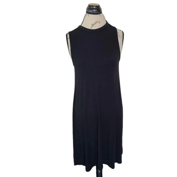 Time and Thru Womens Black Dress Size Medium Size 8-10 Stretch Sleeveless Autumn - Picture 6 of 12